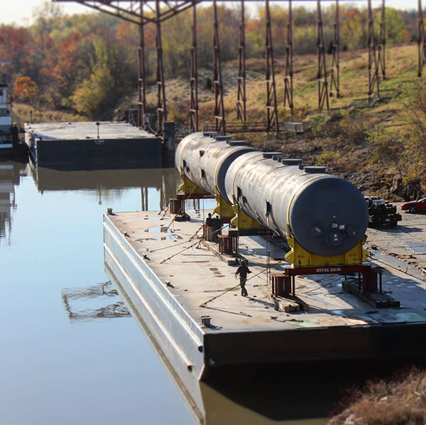 moisture separator reheater on a dock